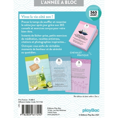Calendrier Esprit zen en 365 jours - L'Année à Bloc