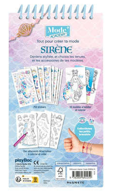 Carnet créatif Mode Academy Sirènes