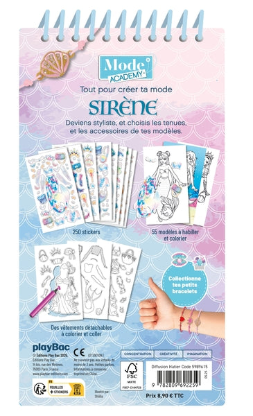 Carnet créatif Mode Academy Sirènes