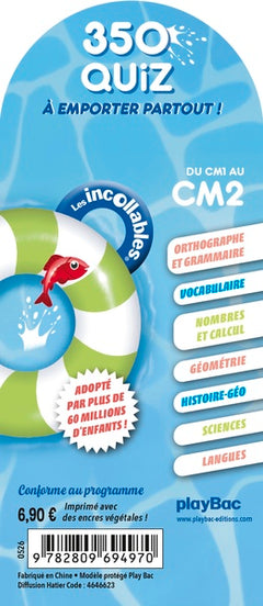 Les Incollables - 350 quiz pour réviser - Du CM1 au CM2 - 9/10 ans