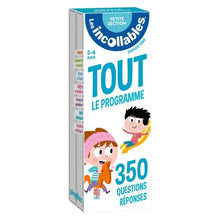 Les incollables - Tout le programme de la petite section - 3/4 ans