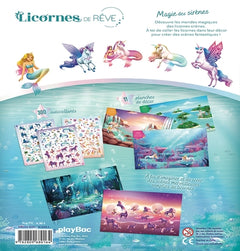 Licornes de rêve - Cahier de stickers Magie des sirènes
