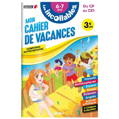 Cahier de vacances Les incollables