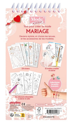 Carnet créatif Mode Academy Mariage