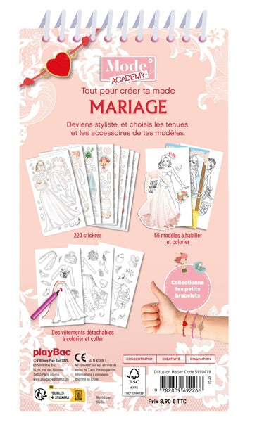 Carnet créatif Mode Academy Mariage
