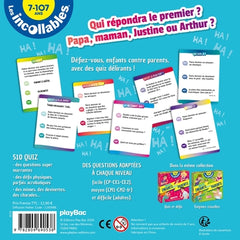 Boite Quiz - Incollables - Enfants vs Parents - Rires et Délires
