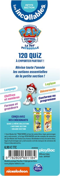 Les incollables - Mon année de Petite Section avec la Pat' Patrouille