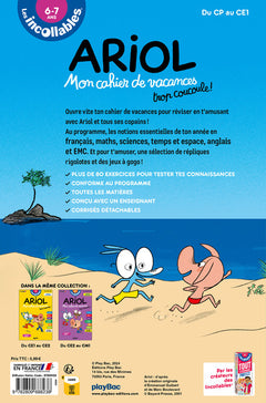 Cahier de vacances 2025 Ariol - Les incollables - CP au CE1 - 6/7 ans