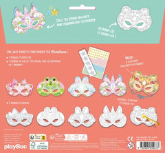 Mes masques en strass - Animaux Kawaii nouvelle édition