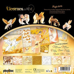 Licorne de rêve - Carnet créatif - Magie dorée