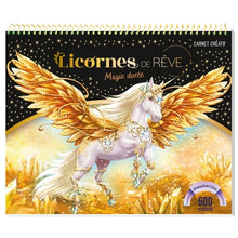 Licorne de rêve - Carnet créatif - Magie dorée