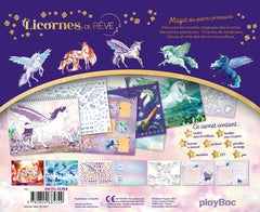 Licornes de rêve - Carnet créatif - Magie des pierres précieuses