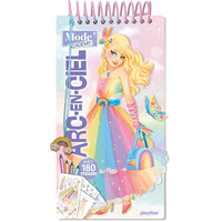 Carnet créatif Mode Academy Arc-en-ciel