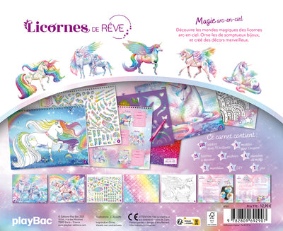 Licornes de rêve - Carnet créatif - Magie Arc-en-ciel