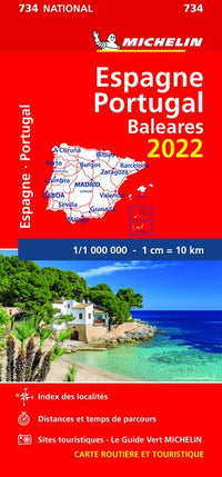 Carte Nationale Espagne, Portugal 2022