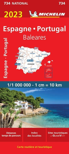 Carte nationale Espagne, Portugal 2023