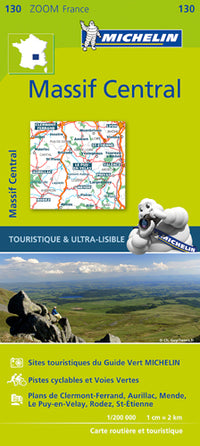 Carte zoom Massif Central