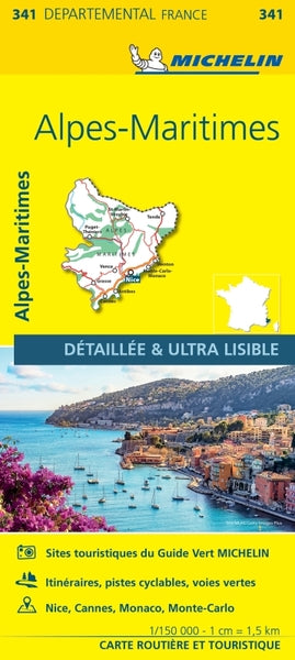 Carte départementale Alpes-Maritimes