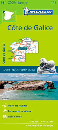 Carte zoom côte de Galice