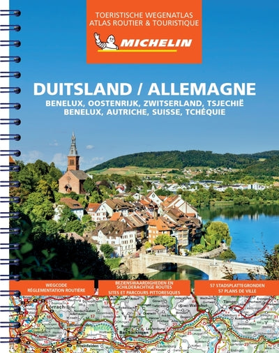 Atlas Allemagne/Duitsland - Benelux, Autriche, Suisse, Tchéquie (A4-Spirale)