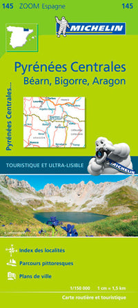 Carte zoom Pyrénées centrales - Béarn · Bigorre · Aragon