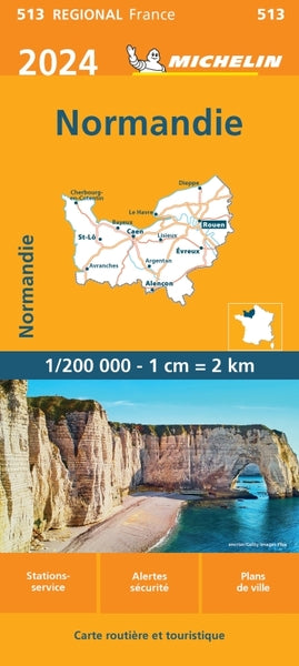 Carte régionale Normandie 2024