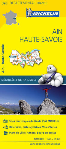 Carte Départementale Ain, Haute-Savoie