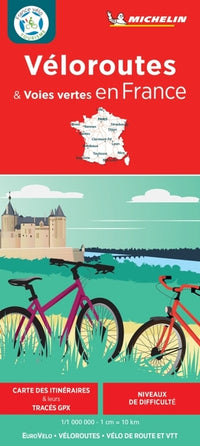 Carte Nationale Véloroutes & voies vertes en France