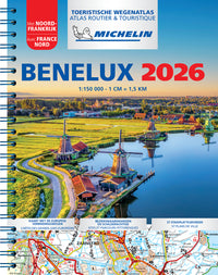 Atlas Benelux 2026 - Atlas Routier et Touristique (A4-Spirale)