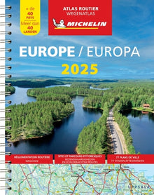 Atlas Europe 2025 - Atlas Routier et Touristique (A4-Spirale)