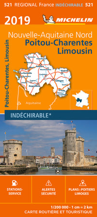 Carte Régionale Poitou-Charentes-Limousin 2019