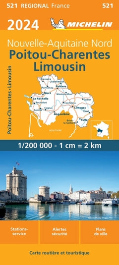 Carte régionale Poitou-Charentes-Limousin 2024