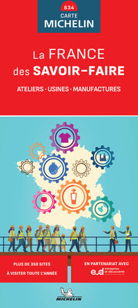 Carte Nationale La FRANCE des SAVOIR-FAIRE