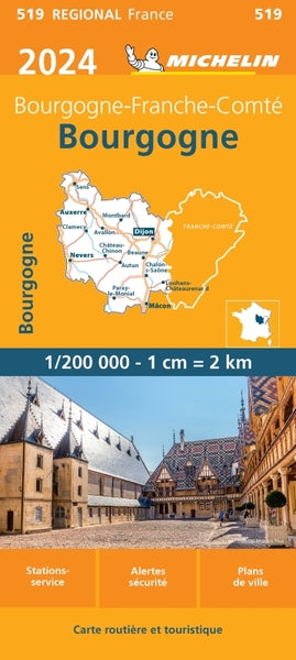 Carte Régionale Bourgogne 2024