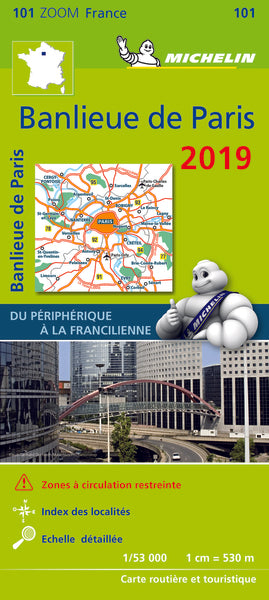 Carte Zoom Banlieue de Paris 2019