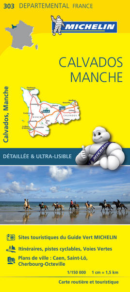 Carte départementale Calvados, Manche