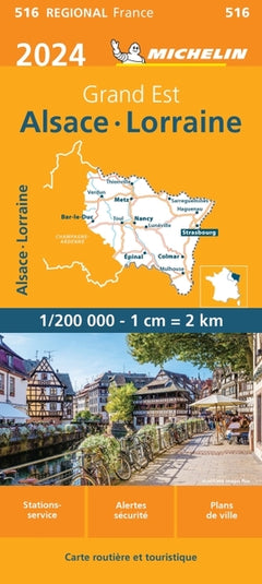 Carte Régionale Alsace, Lorraine 2024