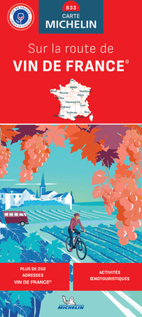 Carte Nationale Sur la route de Vin De France