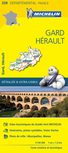 Carte départementale Gard, Hérault