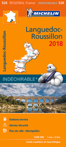 Carte régionale 526 Languedoc Roussillon 2018