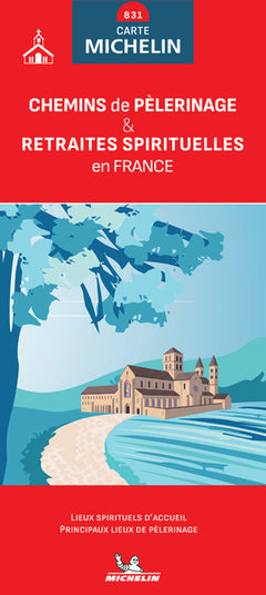 Carte Nationale Chemins de pèlerinage & retraites spirituelles en France