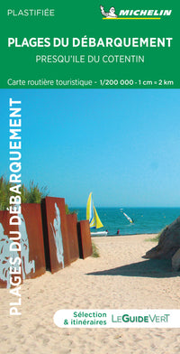 Carte Plages du débarquement - Presqu'ile du Cotentin