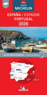 Carte Nationale Espagne, Portugal  2026 - Indéchirable