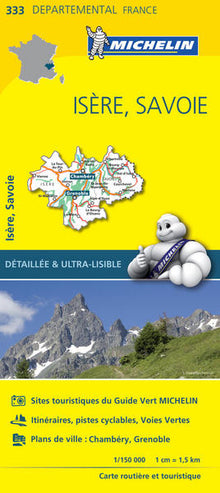 Carte Départementale Isère, Savoie