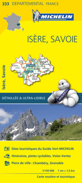Carte Départementale Isère, Savoie
