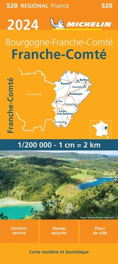 Carte Régionale Franche-Comté 2024