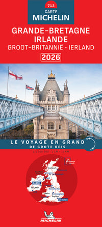 Carte Nationale Grande-Bretagne, Irlande 2026