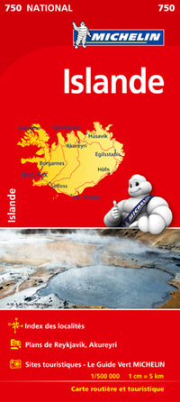 Carte nationale Islande