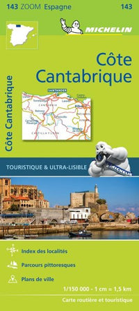Carte zoom côte cantabrique