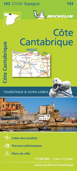 Carte zoom côte cantabrique